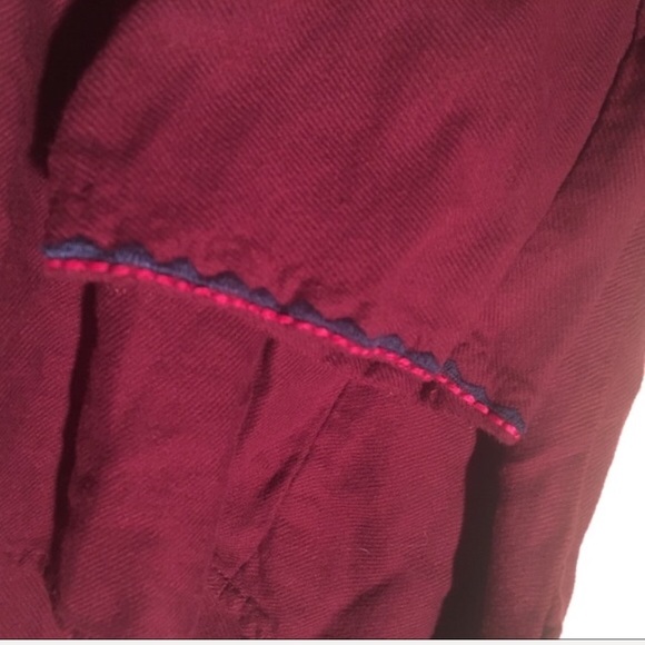 Madewell burgundy peasant top - size small - Picture 6 of 7